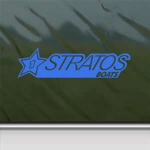  STRATOS BOATS Blue Decal BOAT CRUISER Truck Window Blue 