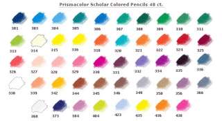 Prismacolor Scholar Color Pencil Assorted Gift Set/48 NEW 73640928072 