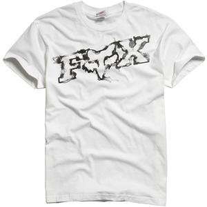    Fox Racing Watered Down T Shirt   X Large/White Automotive