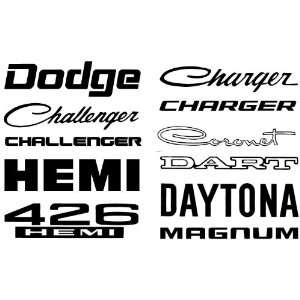 Dodge Decal 36 Challenger Hemi Charger 426 Hemi Coronet 
