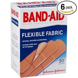 Band Aid Brand Adhesive Bandages, Flexible Fabric, 30 Count Boxes 