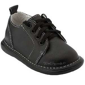   Squeak Baby Toddler Little Boys Black Leather Lace Up Shoes 3 12 Baby