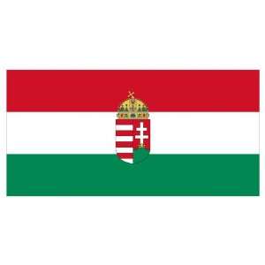  Hungary 3 x 5 Nylon Flag With Seal Patio, Lawn & Garden