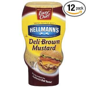 Hellmanns Deli Brown Mustard, 9.5 Ounce Grocery & Gourmet Food