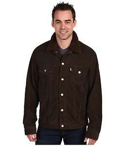 Levis Brown Corduroy Sherpa Lined Trucker Jacket   All Sizes  