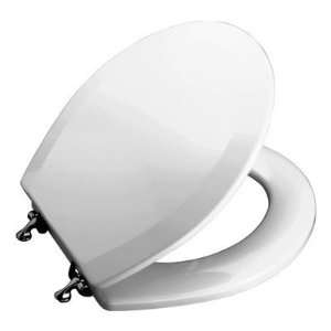  Triko Molded Round Closed Front Toilet Seat with Polished 