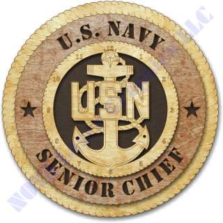Navy E8 Senior Chief Petty Officer Wall Plaque  