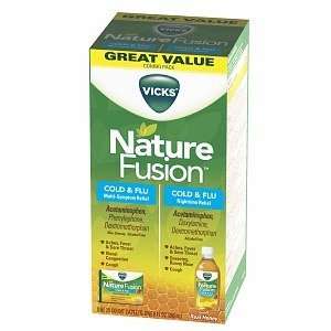 Vicks Nature Fusion Cold & Flu Relief Day+Night Combo Pack, Real Honey 