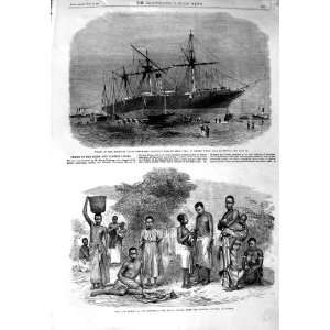   1864 SHIP MONTREAL JURA LIVERPOOL AJAWA TRIBE AFRICA