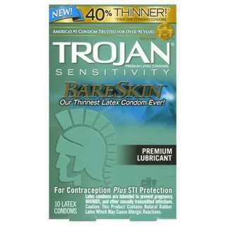 Trojan Bareskin Bare Skin Sensitivity Condoms   20 Pack  