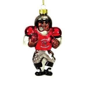  Tampa Bay Buccaneers 5 1/2 Blown Glass Football Player 
