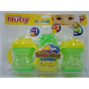  Nuby No Spill Toodler Cup Combo 3Pk Baby