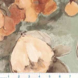  56 Wide Printed Duchess Satin Rose Peach Fabric By The 