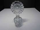 Perfume Cane Pattern Clear Large Decorative Stopper 7 1/2