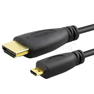 10ft Micro HDMI to HDMI Cable For Motorola Droid Bionic  