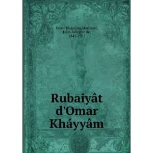  RubaiyÃ¢t dOmar KhÃ¡yyÃ¢m Khayyam Omar Books