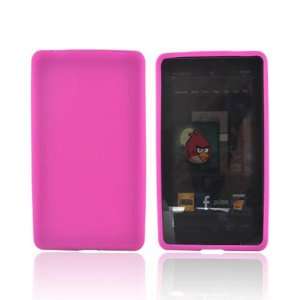   Fire Hot Pink Rubber Anti Slip Skin Silicone Case Cover Electronics