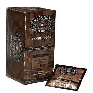 Baronet Coffee Fair Trade Organic Espresso Dark, 18 ct Coffee Pods, 3 
