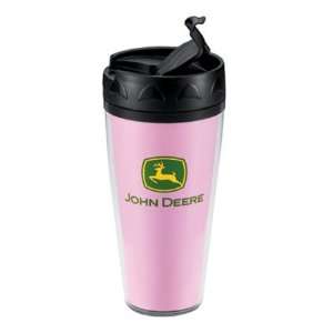  John Deere Voyager Pink Travel Mug   JD04170 Kitchen 