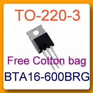 10 X BTA16 600BRG BTA16 600 Pb Free RoHS TRIAC 16A 600V  