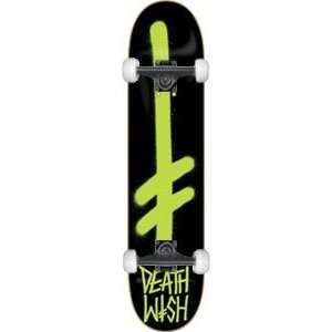  Deathwish Gang Logo Complete Skateboard   8.25 Glow w 