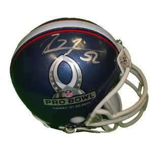 Baltimore Ravens Ray Lewis Autographed 2011 NFL Pro Bowl Riddell Mini 