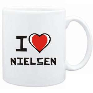  Mug White I love Nielsen  Last Names