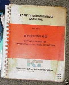 Kearney Trecker CNC Programming Manual MH 12 GEMINI  