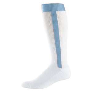 Augusta Sportswear Baseball Stirrup Socks LIGHT BLUE ADULT (FOOTED 