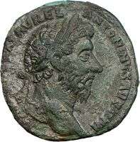 MARCUS AURELIUS 163AD Sestertius BIG Ancient Roman Coin Salus Health 