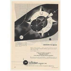  1954 Sun Dial Zodiac Kollsman Aircraft Instruments Print 