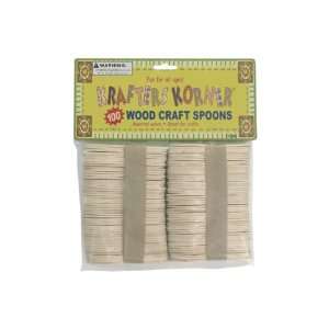  72 Packs of Wooden craft spoons 