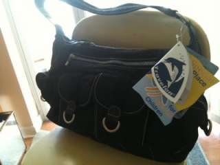 Black Travelon Hobo Oganizer Purse Dolphin Collection NEW WITH TAGS 