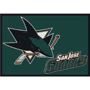  NHL Team Spirit Rug   San Jose Sharks