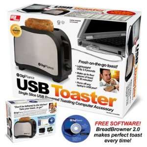 USB POWERED TRAVEL TOASTER   JOKE GIFT BOX FROM THE ONION  