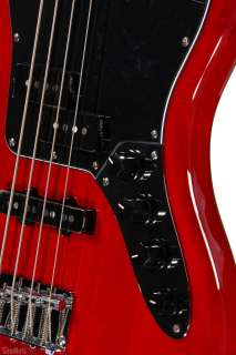   Vintage Modified Jaguar Bass Special   Crimson Red Transparent  