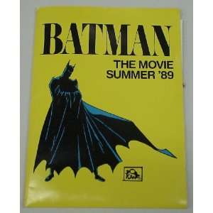 1989 BATMAN MOVIE LICENSED PRODUCTS KIT