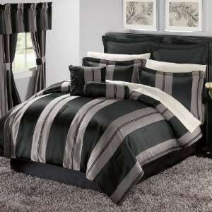  Brylane Home Royal Stripe 12 Pc Comforter Set Collection 