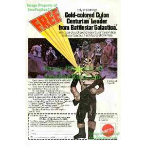  Battlestar Galactica Gold Cylon Centurian Leader Mattel 