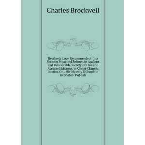   His MajestyS Chaplain in Boston. Publish Charles Brockwell Books