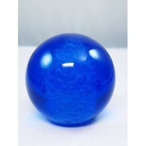   Glass Art Central Iceberg in Huge Blue Paperweight