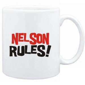  Mug White  Nelson rules  Male Names