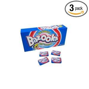 Bazooka Original Bubble Gum, 120 Count Gum Pieces (Pack of 3)  