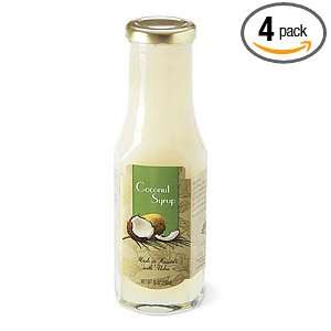 Island Plantations Coconut Syrup, 10 Ounce Bottle (Pack of 4)  
