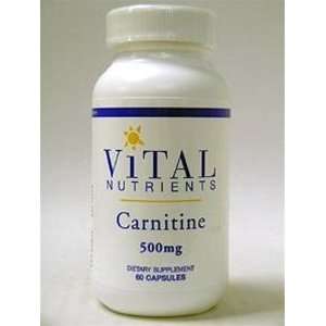  Vital Nutrients Carnitine 500mg 60 Capsules Health 