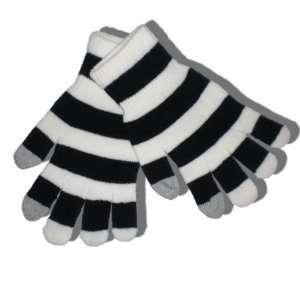  Black and White Touch Screen Knit Gloves Electronics
