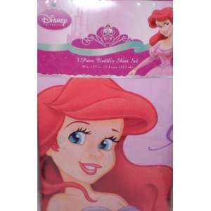   Disney Princess 3 Piece Ariel Toddler Sheet Set Sea Princess Baby