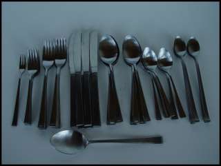 44 Pc Towle Supreme Cutlery Stainless Steel Flatware Japan SATEEN 
