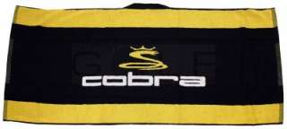 Cobra Golf Jacquard Towel Black Yellow NEW  
