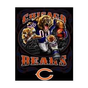   Bears Running Back Tapestry Throw   Chicago Bears One Size Sports